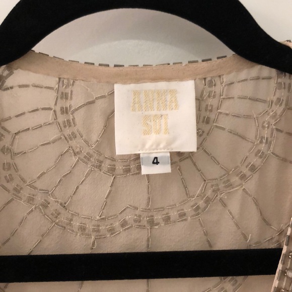 Anna Sui Embellished silk-chiffon blouse - Picture 2 of 7